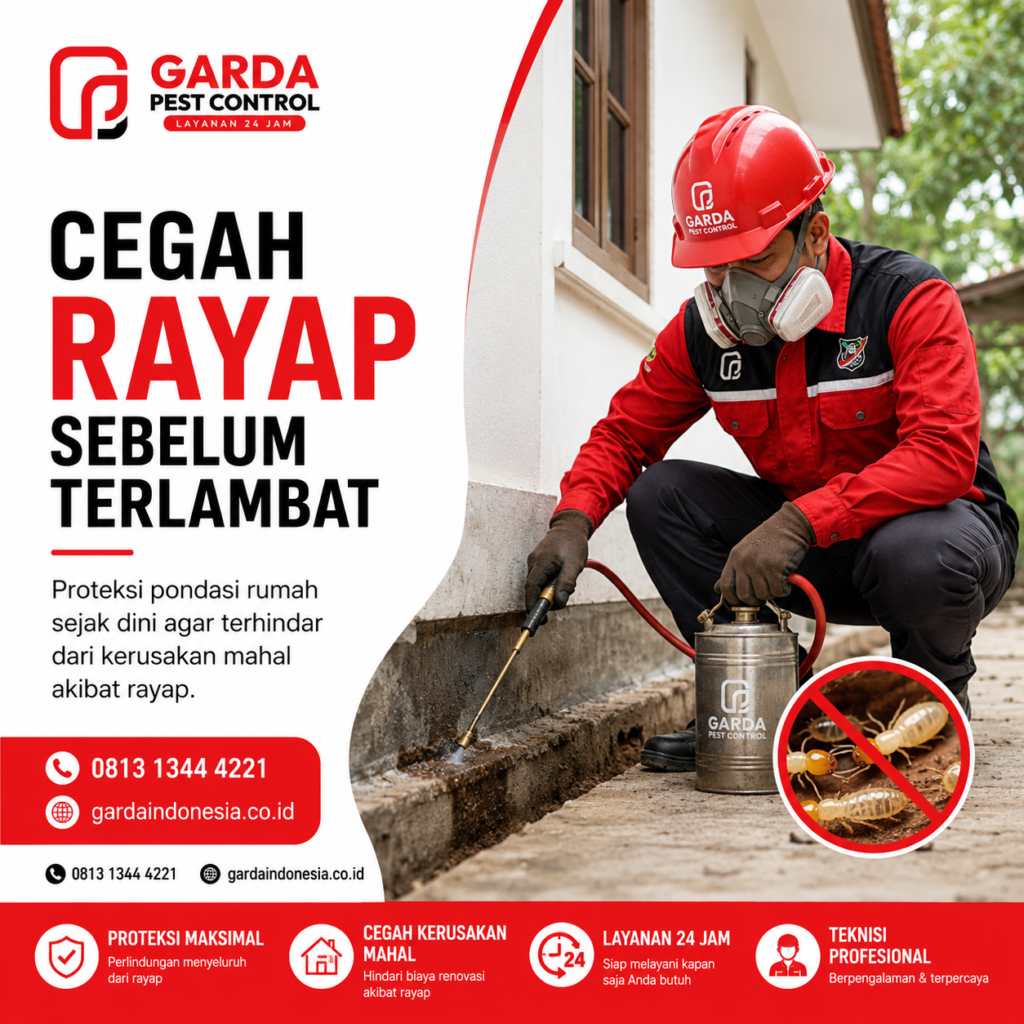Jasa Pembasmi Rayap Kota Demak Metode Terbaru