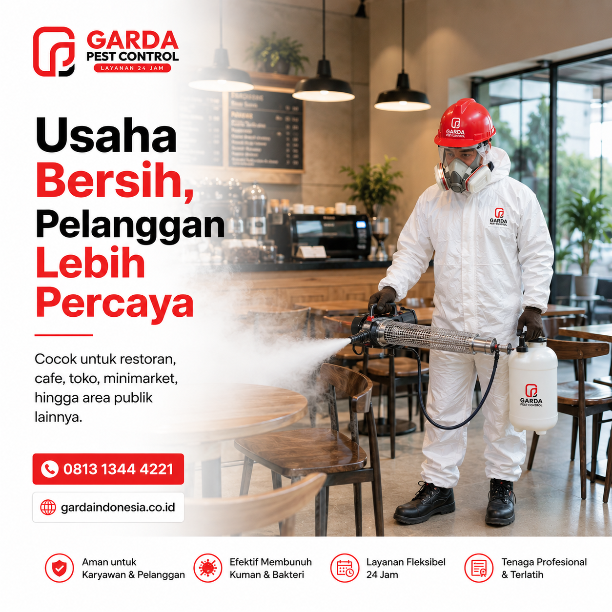 Harga Jasa Disinfektan di Karawang Timur Mulai 3.500/Meter