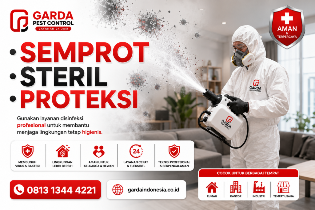 Jasa Disinfektan Apartemen di Jogja Bebas Virus & Bakteri