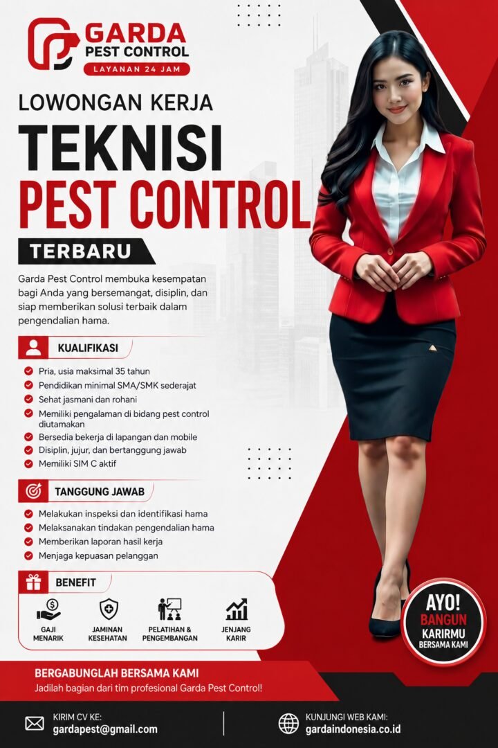 Loker Garda Pest Control Demak untuk Teknisi & SPV