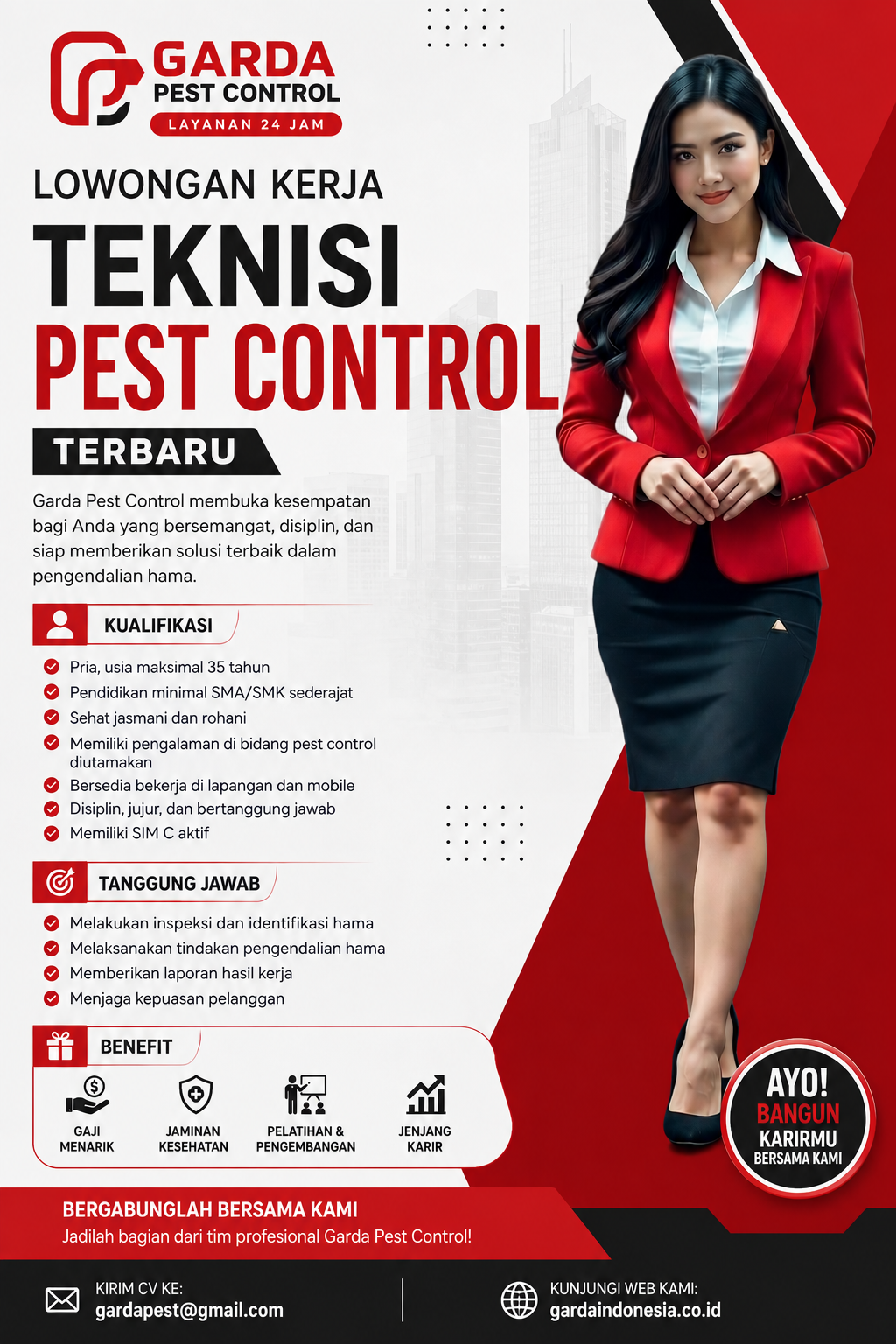 Loker Garda Pest Control Demak untuk Teknisi & SPV