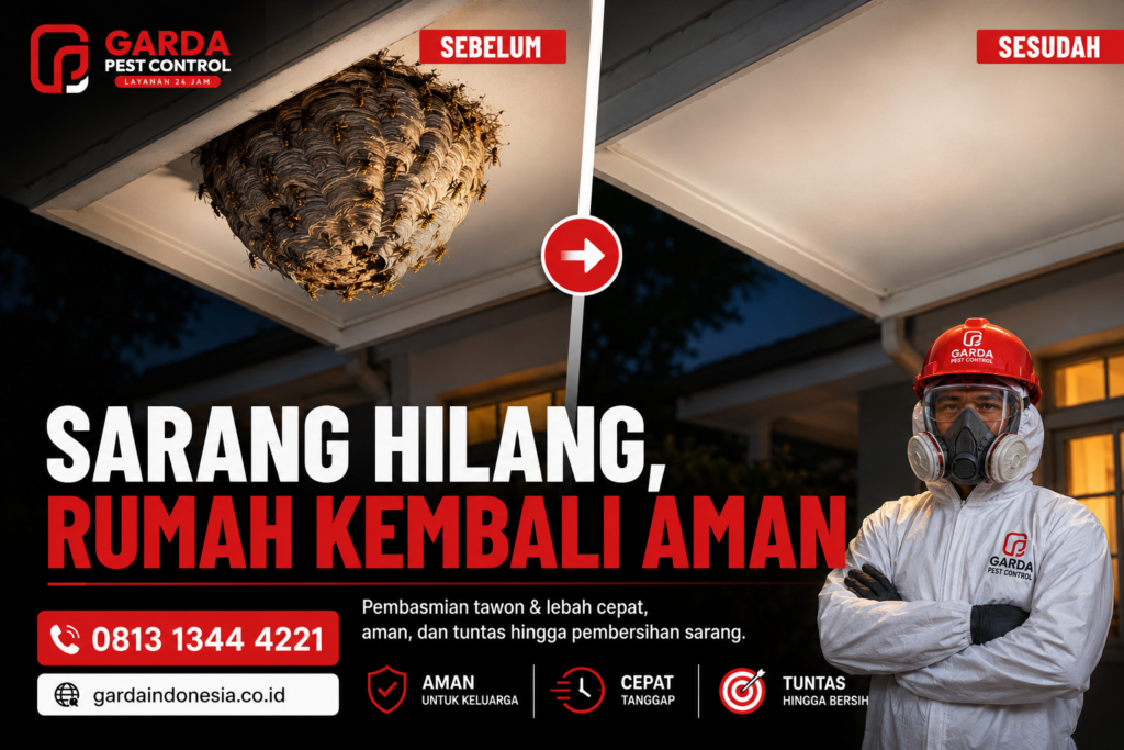Jasa Pembasmi Tawon di Bekasi Layanan 24 Jam Bergaransi