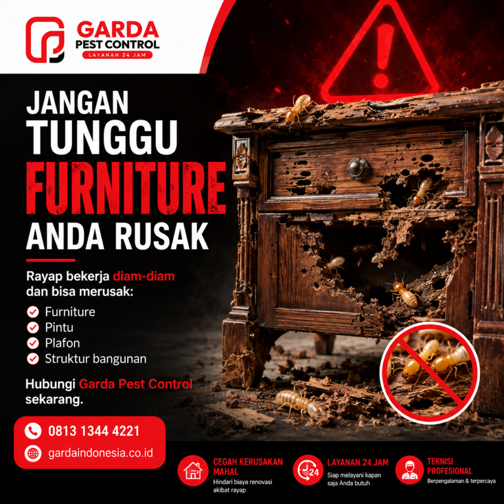 Jasa Pembasmi Rayap di Garut: Kualitas Terjamin