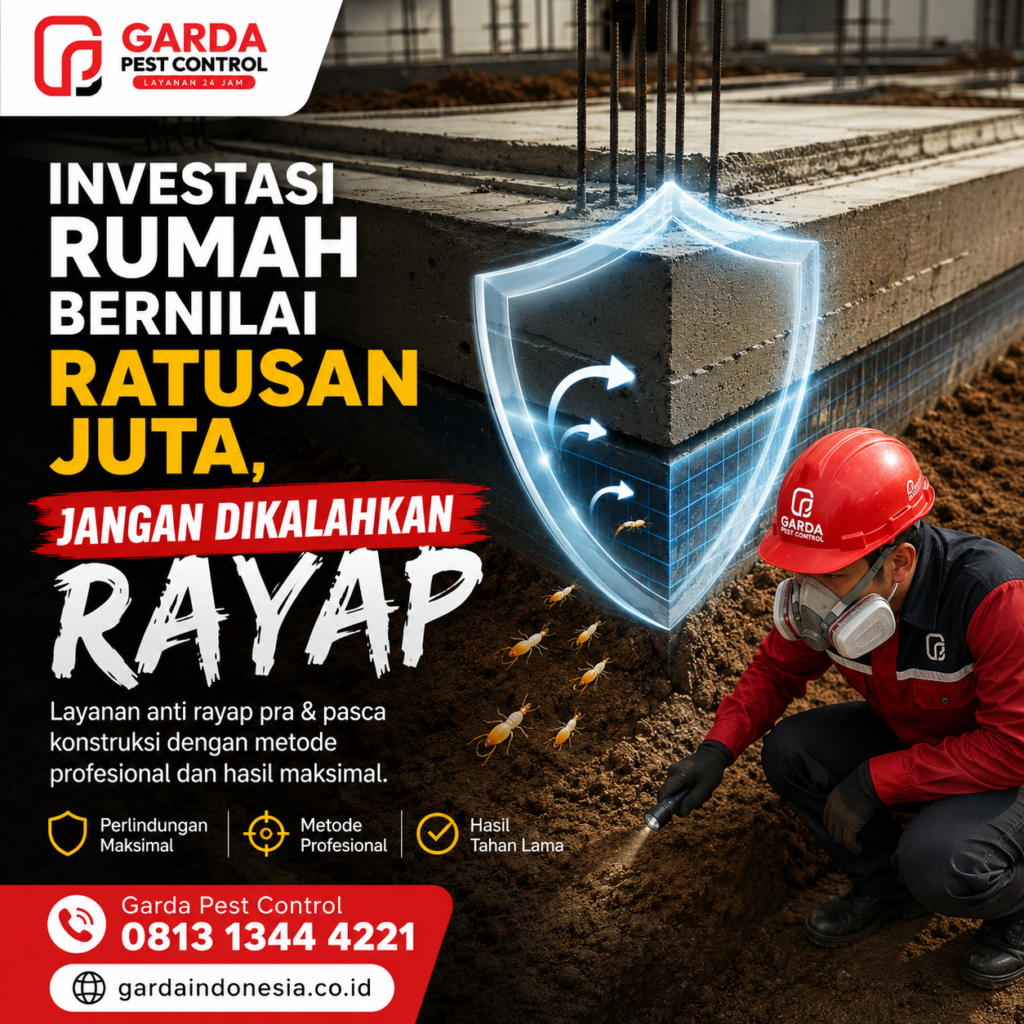 Jasa Pembasmi Rayap di Tasikmalaya: Layaann Bergaransi 1-5 Tahun