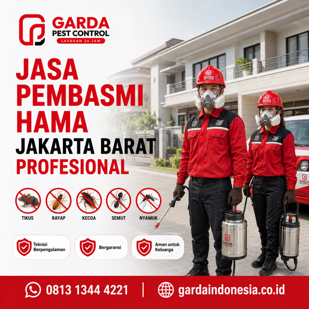 Jasa Pembasmi Hama Jakarta Barat Profesional dan Bergaransi Tuntas