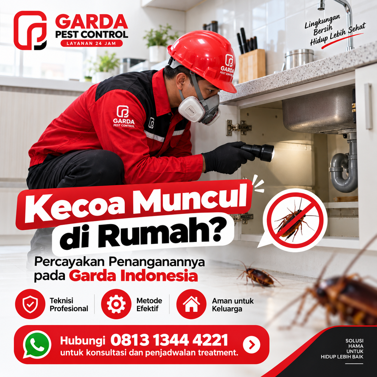 Biaya Jasa Basmi Kecoa Rumah Jakarta Barat 